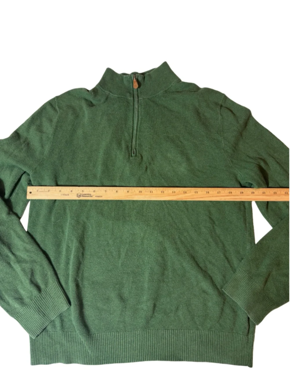 Brooks Brothers 1818 Cotton Cashmere Quarter Zip Sweater Old Money L